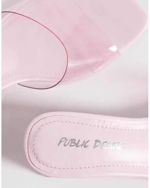 Public Desire White Juno Wedge Sandals