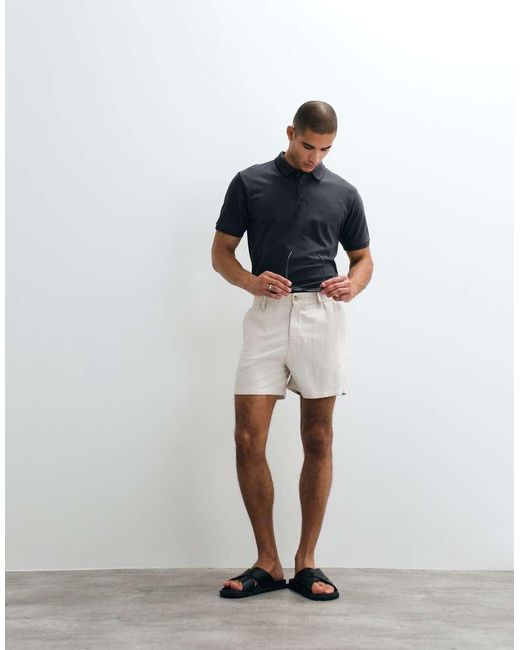Abercrombie & Fitch Blue Ypb Fitted Short Sleeve Polo for men