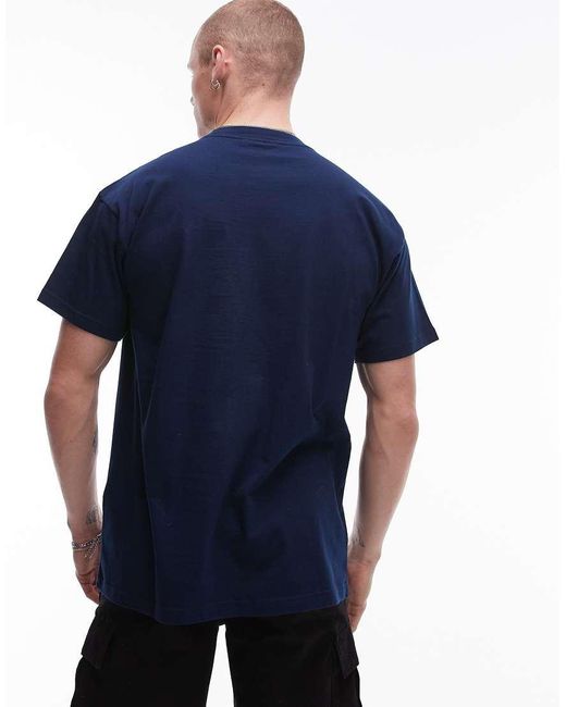 Camiseta Con Estampado Gráfico Lecture De Carhartt de hombre de color Blue