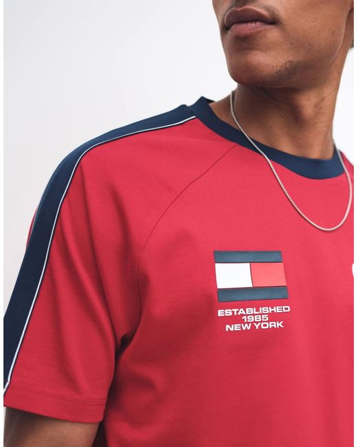 Tommy Hilfiger Red World Cup Relaxed Fit T-shirt for men