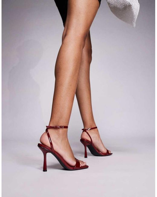 SIMMI Pink Simmi London Dola Wide Fit Strappy Mid Heeled Sandals