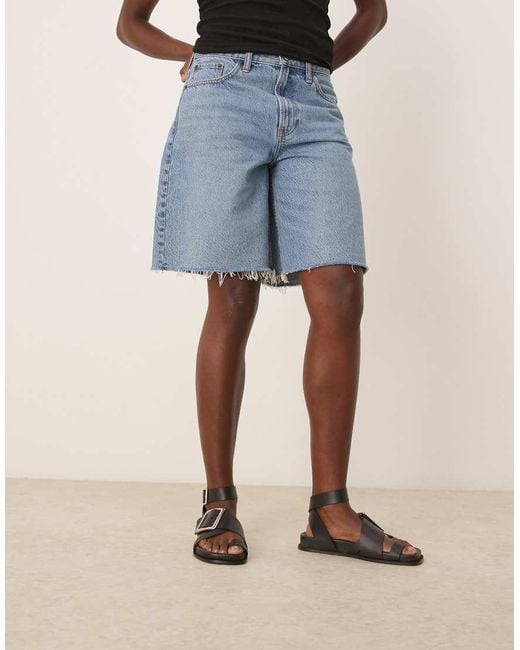 ASOS Natural Flawless Leather Toe Loop Footbed Sandal