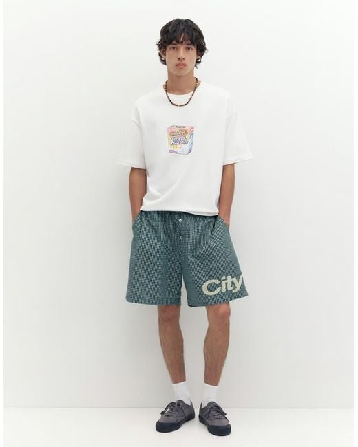 Pull&Bear White Stwd Detergent Graphic T-shirt for men