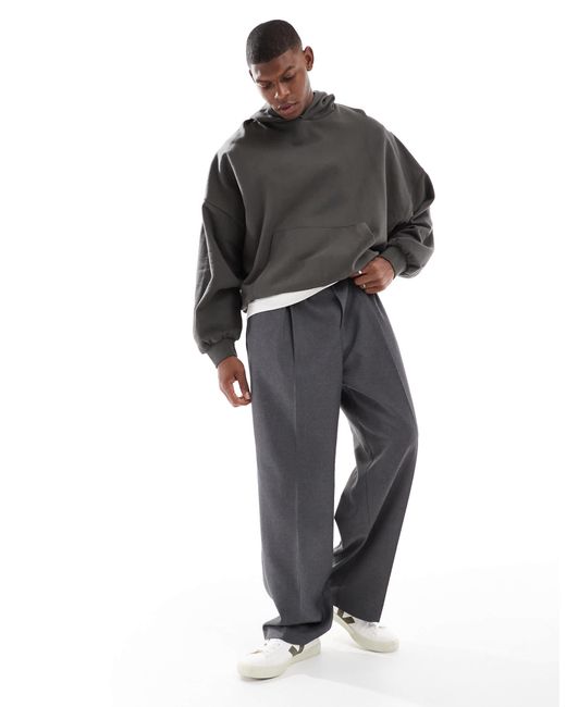 ASOS – basic-kapuzenpullover in Gray für Herren