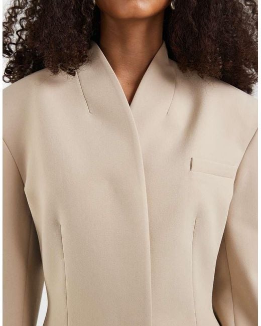 ASOS Blue High Wrap Blazer