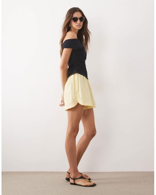 ASOS Blue Bardot Top