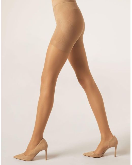 Calzedonia White Strong Sculpt 30 Denier Sheer Tights