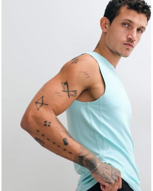 4505 Active Slim-Fit Training Tank Met Detail in het Multicolor voor heren