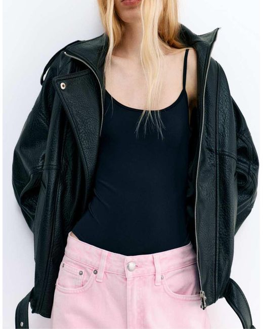 Pull&Bear Pink Barrel Jeans