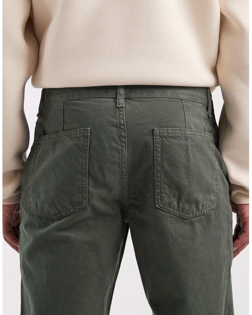 ASOS Gray Tapered Chinos for men