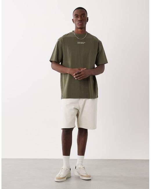 Threadbare Natural Back Print T-shirt for men