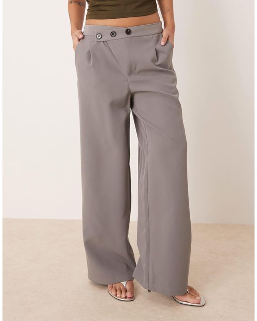 JDY Petite Natural – weit geschnittene hose