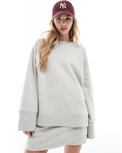4th & Reckless Gray Wide Sleeve Sweatshirt Co-ord