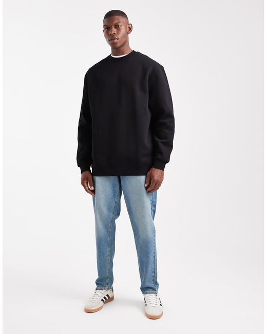 ASOS Blue Essentials Relaxed Fit Longline Sweatshirt for men