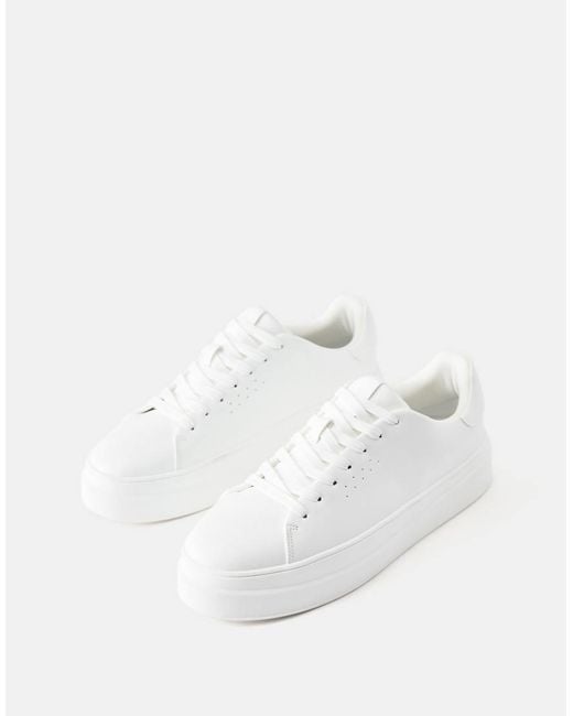 Pull&Bear White Casual Chunky Trainers for men