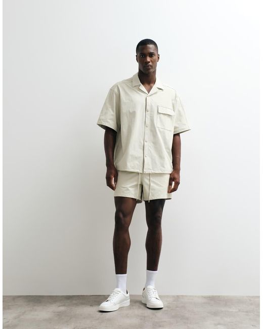ASOS White Motionmax Four Way Stretch Co-Ord Shorter Length Shorts for men
