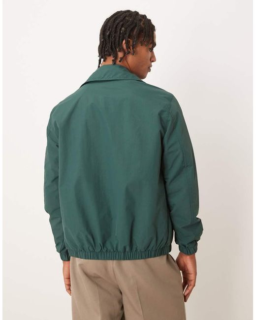 Brave Soul Green Lightweight Harrington Style Jacket for men