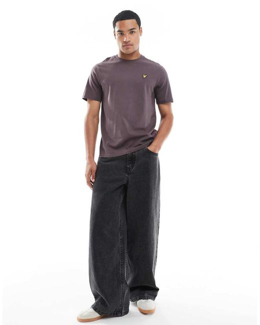Lyle & Scott Purple Plain T-Shirt for men
