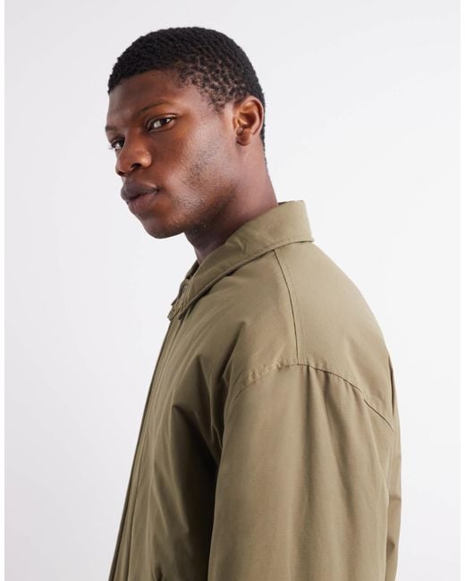ASOS Green Harrington Jacket for men