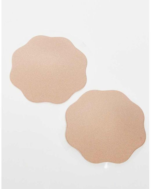 Bye Bra White Fabric Reusable Nipple Covers
