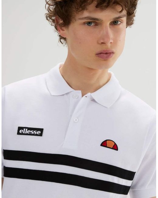 Ellesse White Muccia Polo for men
