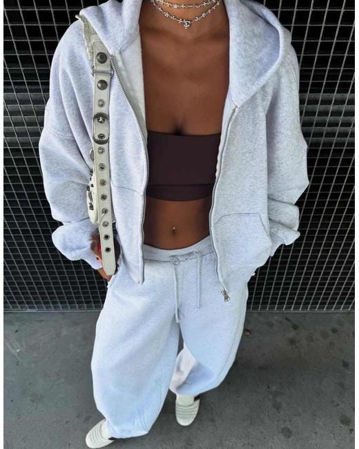 Bershka Black Zip-Up Plush Hooded Jacket