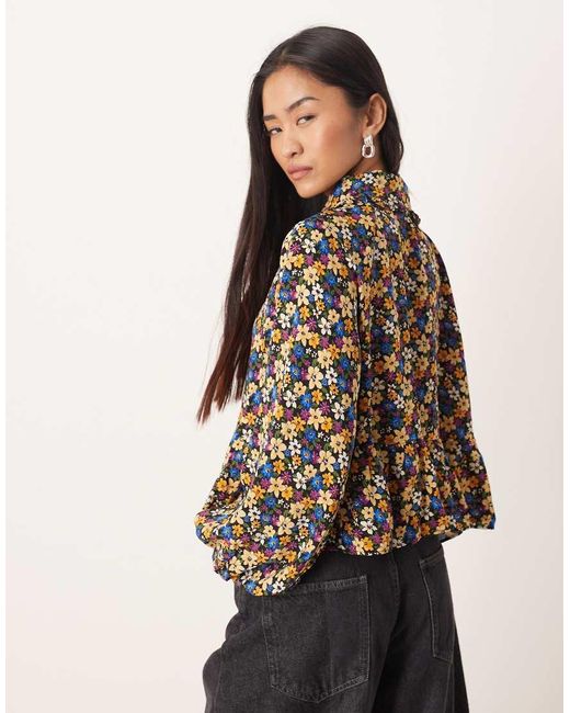 Glamorous Multicolor Long Sleeve Blouses