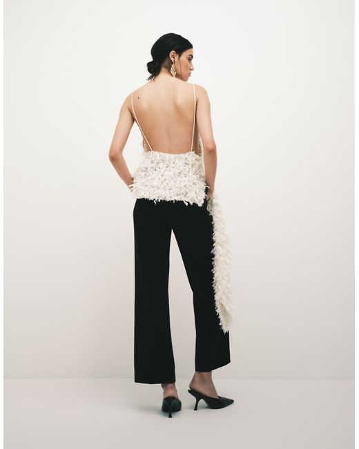 & Other Stories White Tailored Flared Trousers