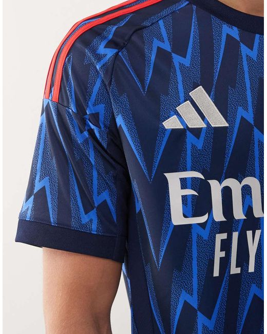 Adidas Originals Blue Adidas Football Arsenal Away Shirt 25/26