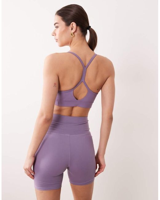 New Balance Purple Essential Yoga Sports Bra