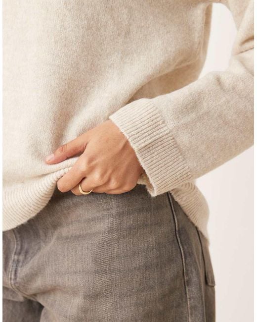 Vila Natural Oversized Knitted Jumper