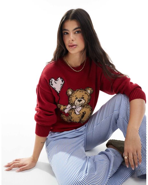 Miss Selfridge Red – strickpullover