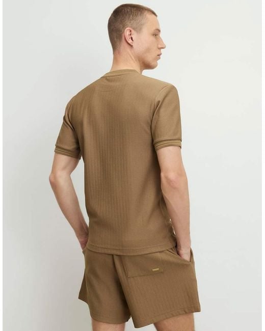 River Island Natural Regular Fit Shorter Length Shorts for men