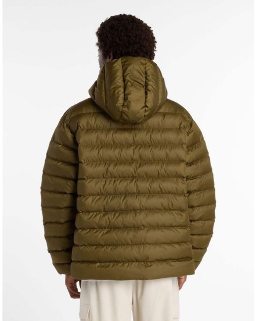 New Balance Green Sport Essentials Hooded Puffer Jacket for men