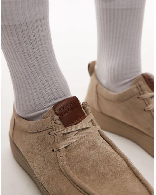 Tommy Hilfiger Multicolor Suede Moccassin Shoes for men
