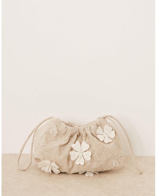 ASOS Black – geraffter clutch-beutel