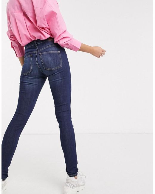 *MONKI* MOCKI BLACK CROPPED MID RISE SKINNY JEANS
