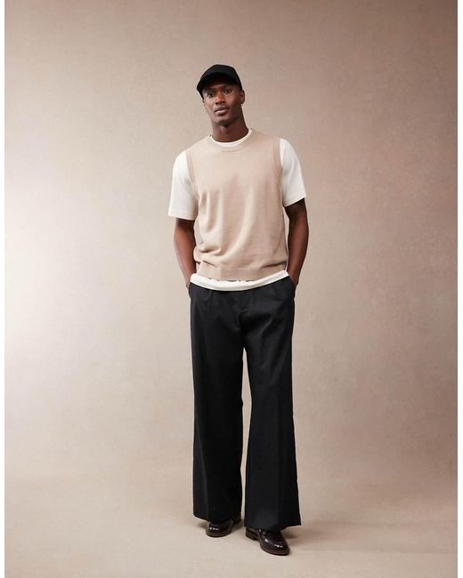 Maglione Senza Maniche Comodo Leggero Color Pietra di ASOS in Pink da Uomo