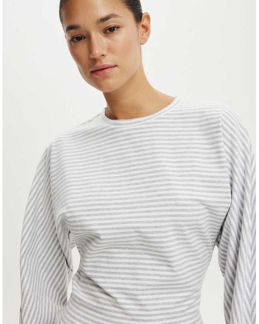 Cotton On Gray Blair Batwing Long Sleeve