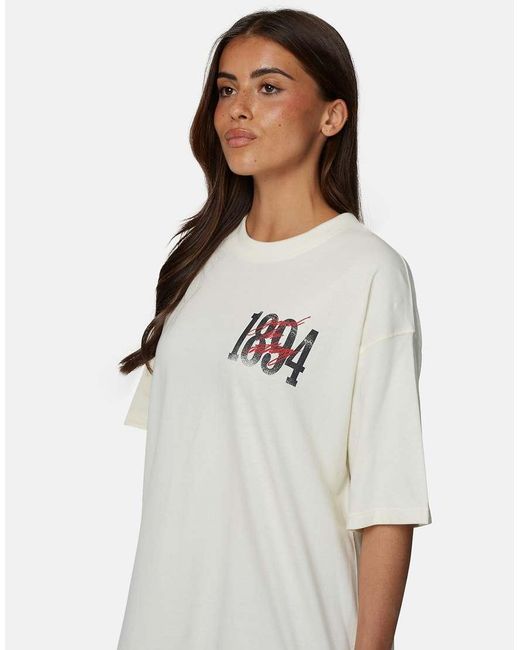 Good For Nothing White Relaxed Fit Graphic Tee