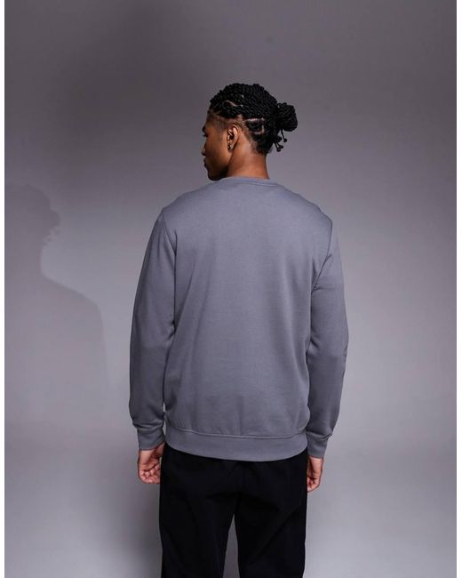 Boss Gray Westart Small Logo Sweatshirt for men