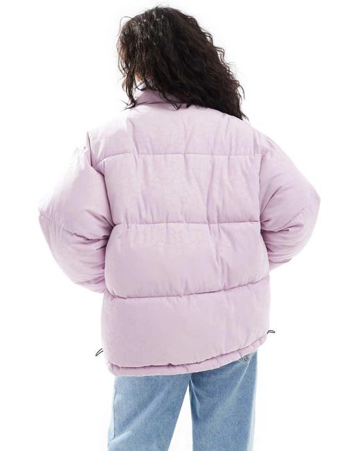 HUGO Purple Falena Puffer Jacket