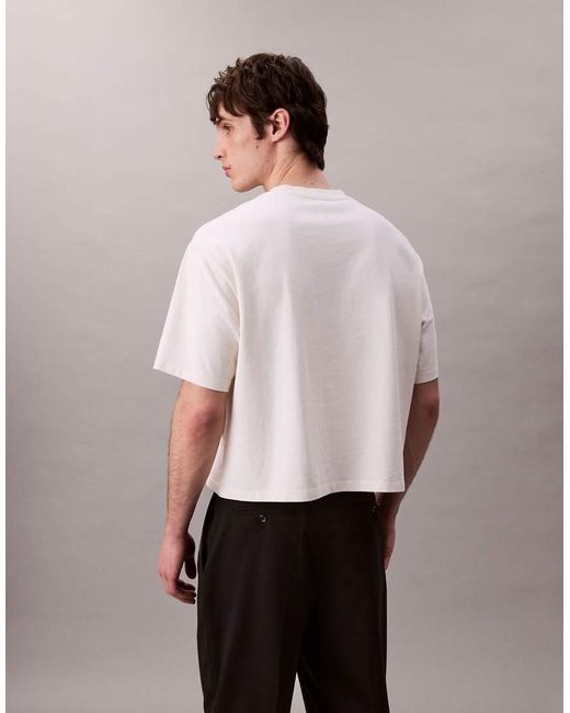 Calvin Klein Pink Monologo Boxy Oversized T-shirt for men