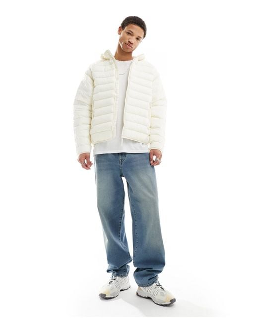 Doudoune à capuche à 3 bandes - cassé Adidas Originals pour homme en coloris White