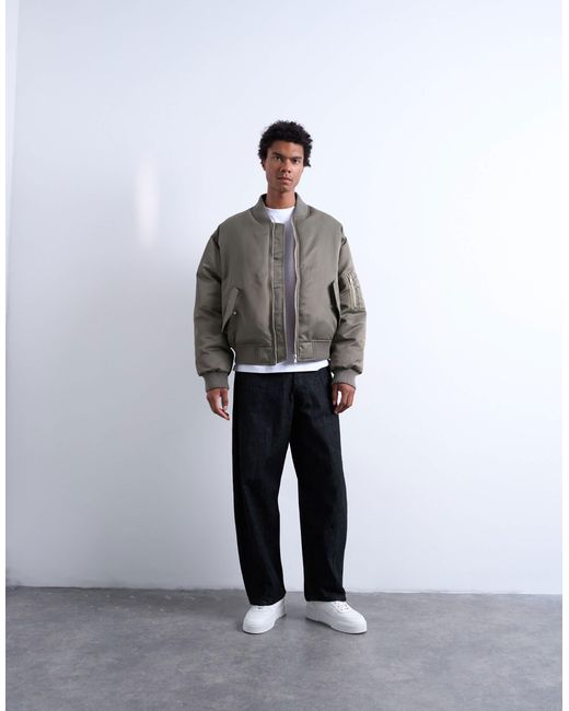 Topman White Ma1 Bomber Jacket for men