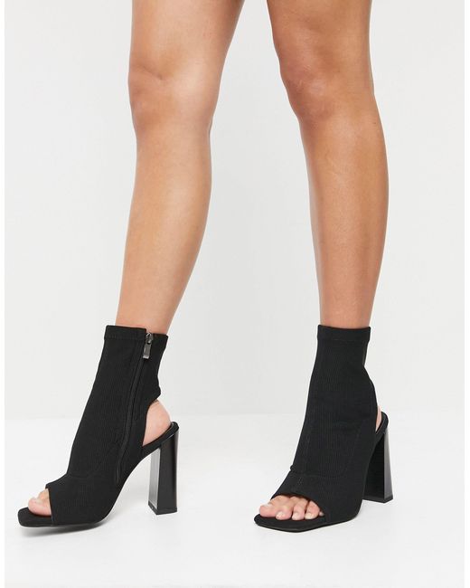 Bottines peep toes outlet noir