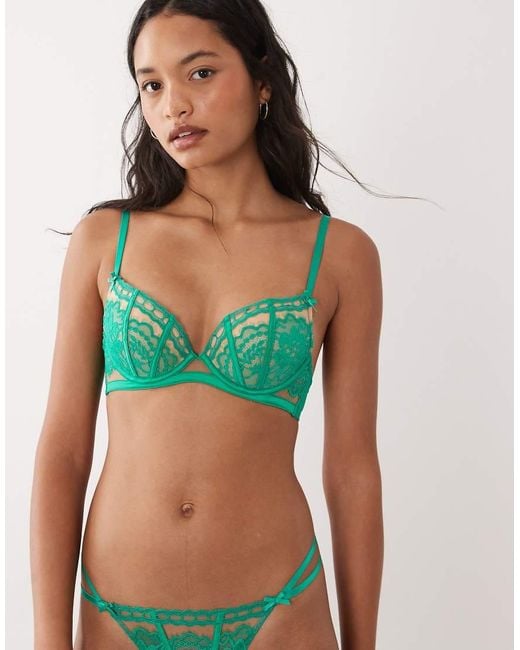 Ann Summers Caged Lace in het Green