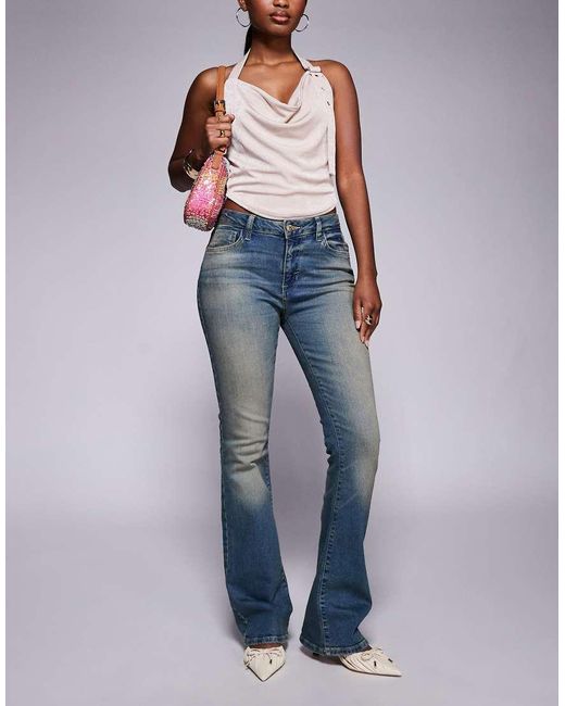 River Island Blue Bootcut Jeans