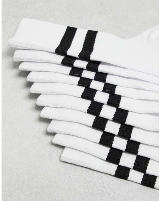 ASOS White 5 Pack Sport Socks for men