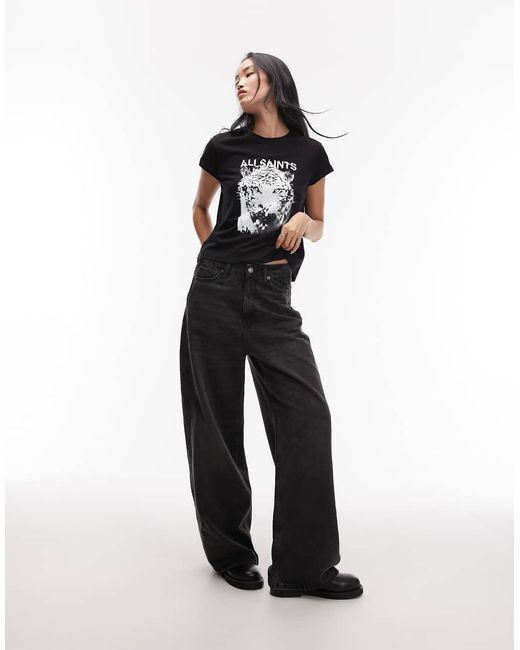 AllSaints Black Tiger Graphic T-shirt
